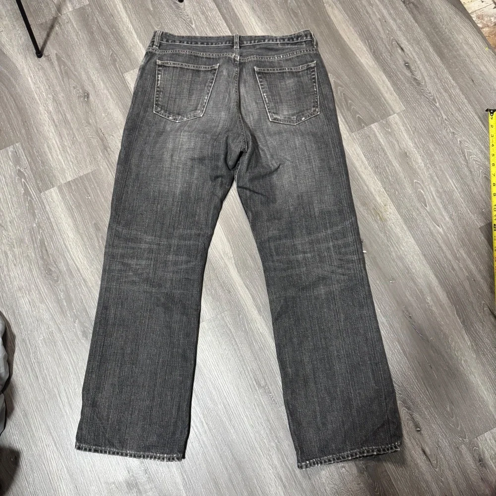 Banana Republic Straight Leg Jeans Men's 36x30 Dark Wash Denim Blk